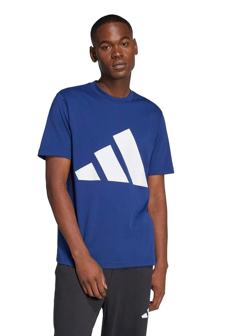 Adidas adidas essentials big logo single men graphic t-shirt