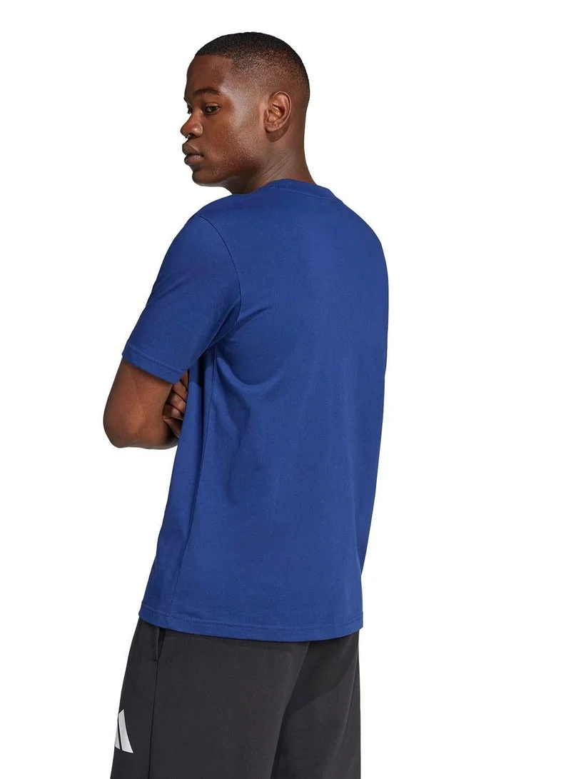 Adidas adidas essentials big logo single men graphic t-shirt