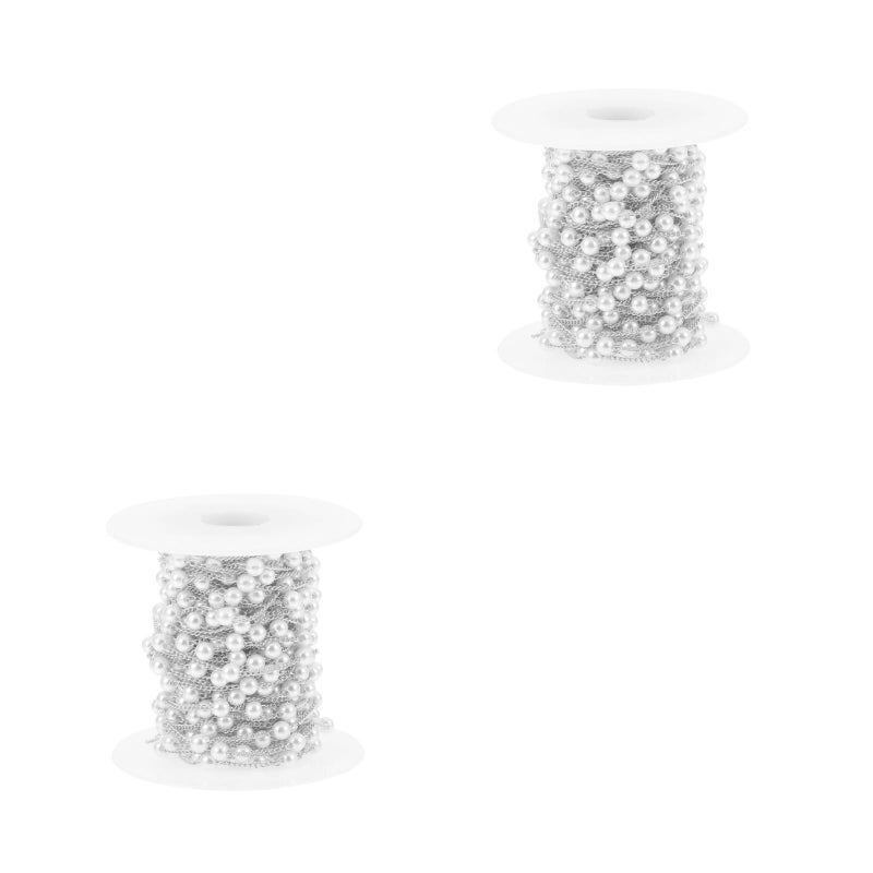 2 Rolls of Chain DIY Supply Adornment Accessory Bracelet Material - Image 1
