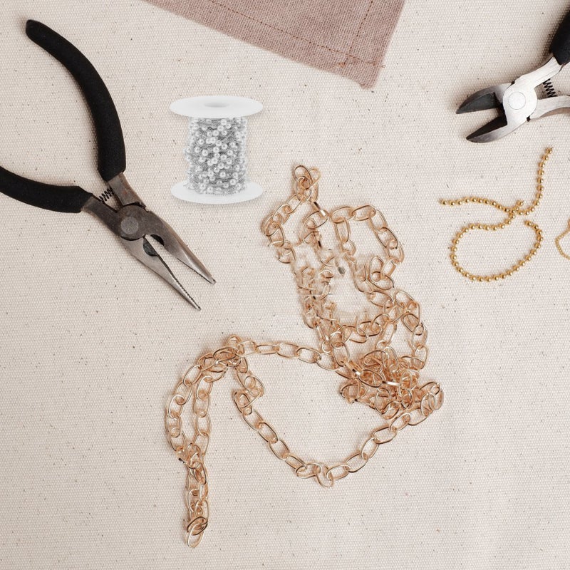 2 Rolls of Chain DIY Supply Adornment Accessory Bracelet Material - Image 5