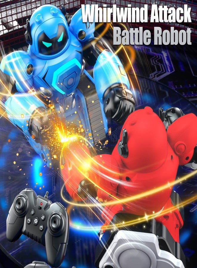 OBEST Remote Control Fighting Robots Set of 2, RC Ejecting Battle Robot with Adjustable Sound & Light, Fun Electronic Battle Bots Toys, Christmas Birthday Gifts for Age 6+ Year Old Kids Boys - Image 4