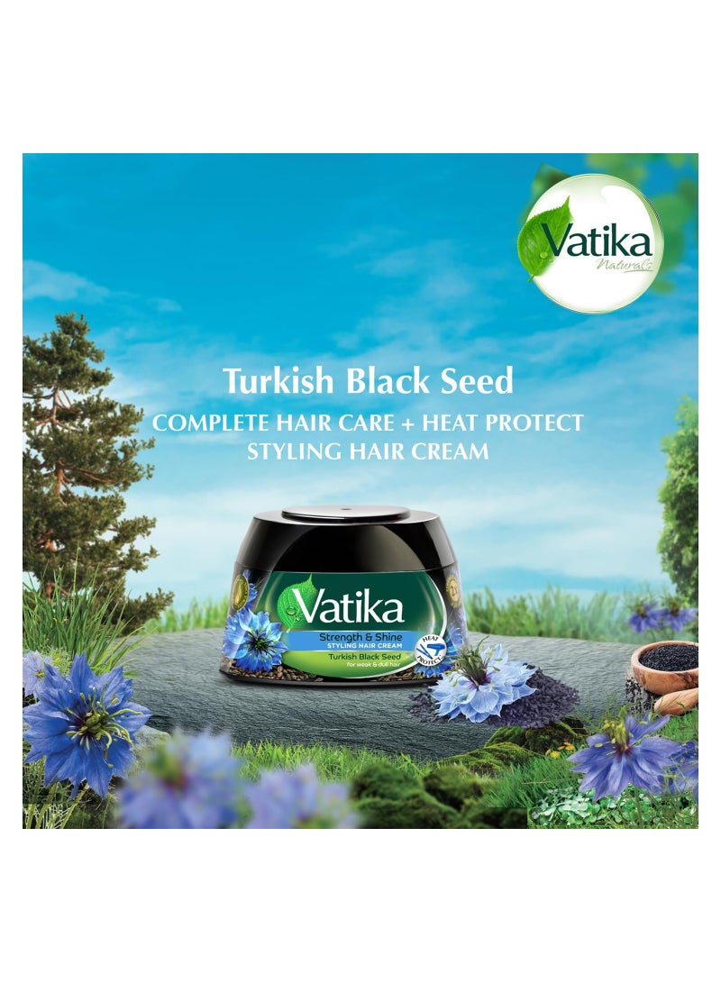 VATIKA Styling Hair Cream Turkish Black Seed For Weak Dull Hair 140 ml - Image 2
