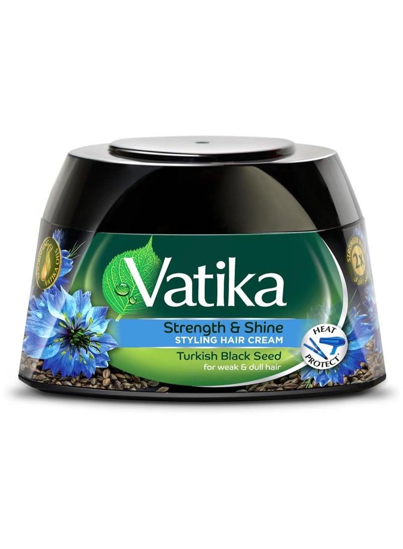 VATIKA Styling Hair Cream Turkish Black Seed For Weak Dull Hair 140 ml - Image 1
