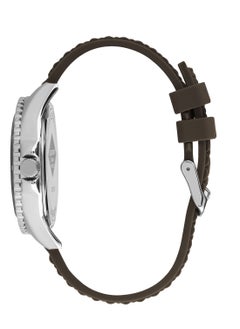 Lee Cooper Lee Cooper Men's Quartz Movement Watch, Analog Display and Silicone Strap - LC07361.377, Dark Brown  - Image 2