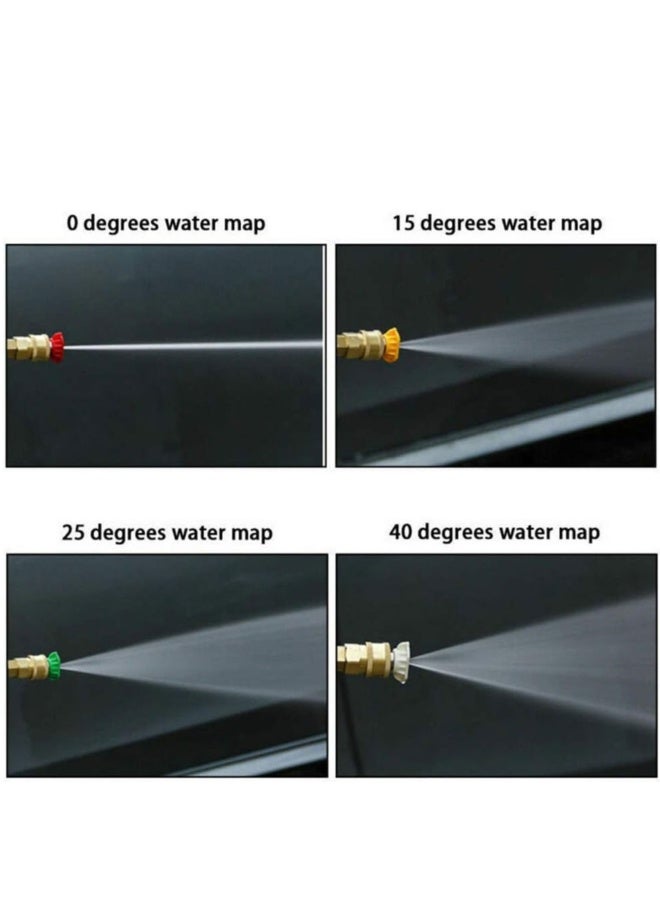 Generic High Pressure Hose Nozzle for Karcher K2-K7 High Pressure Power Washer Wand with 5 Hose Nozzle Tips Pressure Water Gun Nozzle for Garden Hose Portable Washing Wand Water for Car Outdoor Window  - Image 5