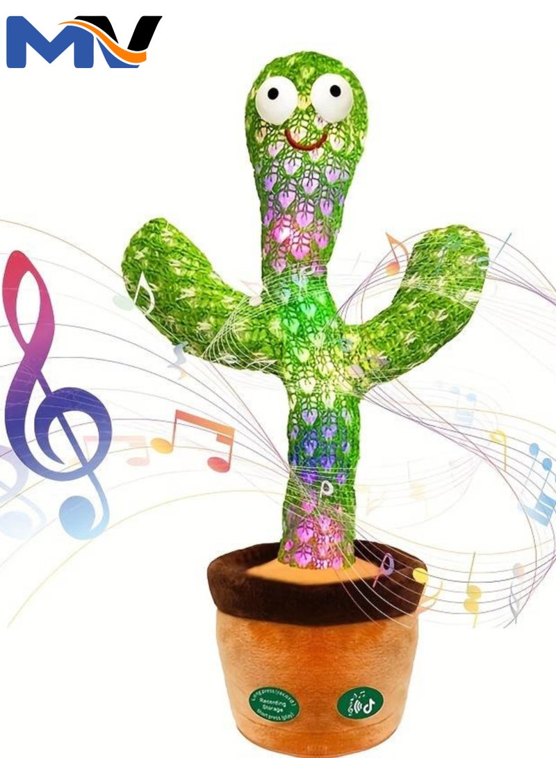 MAGIC VAULT Cute Dancing & Talking Cactus With Cap - Image 1