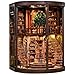 IBOHEYE DIY Miniature House Kit 3D Wooden Puzzles Dollhouse Kit Retro DoubleDecker Library Model Kit to Build Bookshelf Decor Gift for Adults Wisdom Rings Book Repository - Image 4
