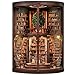 IBOHEYE DIY Miniature House Kit 3D Wooden Puzzles Dollhouse Kit Retro DoubleDecker Library Model Kit to Build Bookshelf Decor Gift for Adults Wisdom Rings Book Repository - Image 2