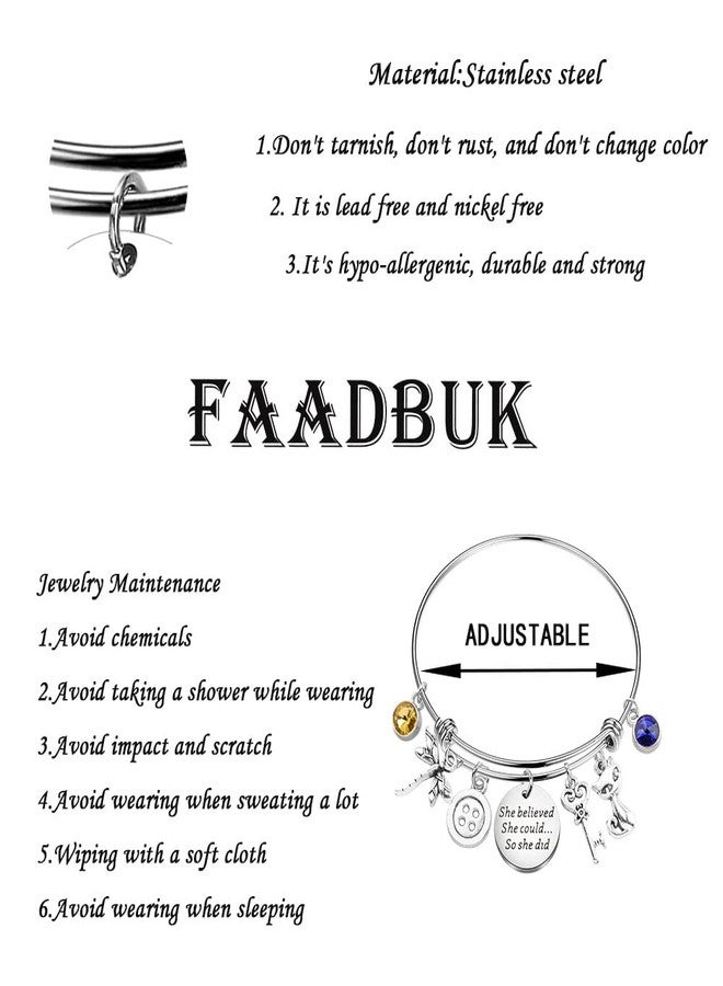 FAADBUK سوار مستوحى من أفلام الرعب FAADBUK، هدية لمحبي الرعب: "لقد آمنت أنها تستطيع، ففعلت"، هدية ملهمة لها (سوار اليعسوب). - Image 2