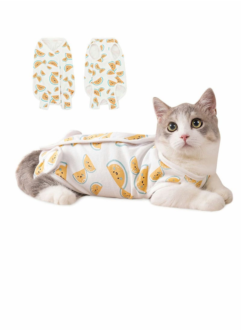 Surgical Recovery Suit for Cats,  12-15 lb Cat Recovery Suit Professional Onesie for Abdominal Wounds Surgery Protector, Alternative to Cone After Spay Neutering for Female Male Pets  - Image 1