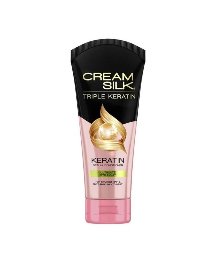 Creamsilk Advanced Keratin Hair Conditioner â€“ Straight & Smooth Hair 170ml - Image 1