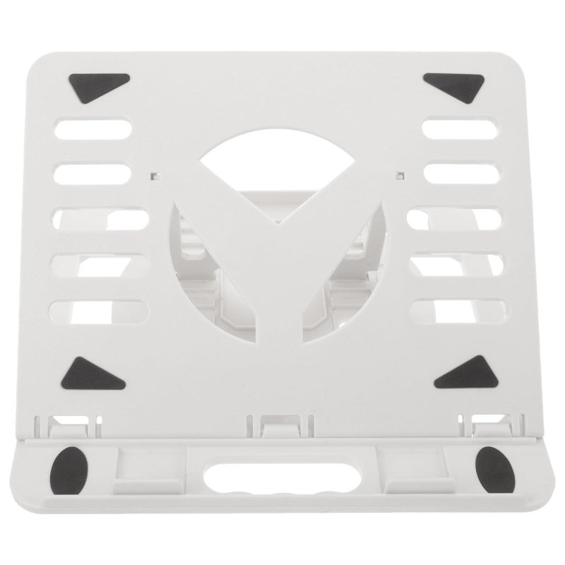 Adjustable Foldable Plastic Laptop Stand White Anti Slip Base Heat Dissipation Portable Office Travel - Image 2
