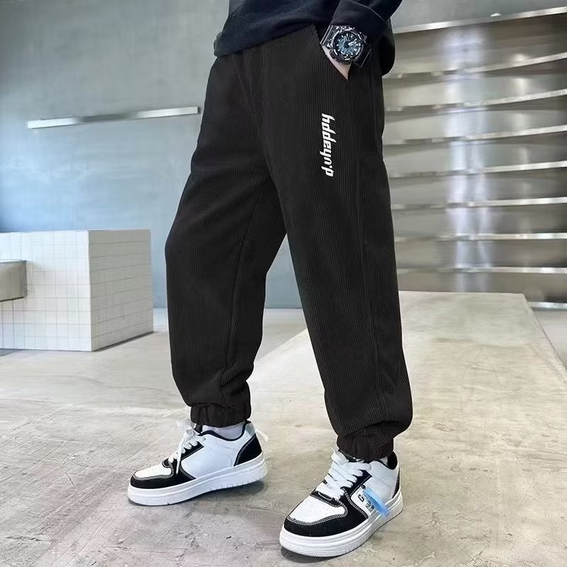 Children'S Pants Boys Korean Style Casual Loose Sweatpants For Older Kids Toddler Jogger Harem Trendy Fashionable - Image 1