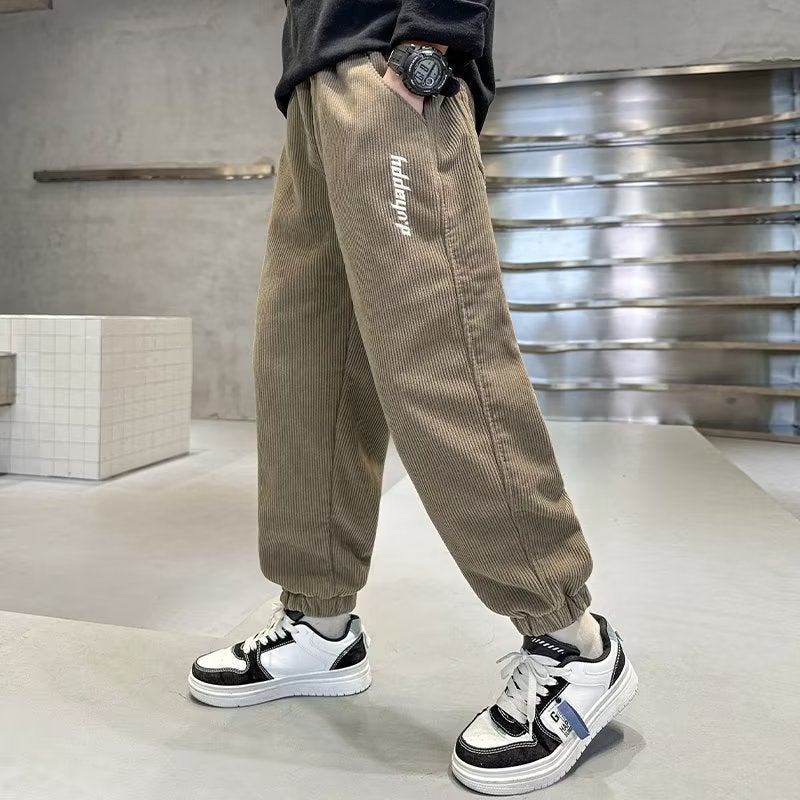 Children'S Pants Boys Korean Style Casual Loose Sweatpants For Older Kids Toddler Jogger Harem Trendy Fashionable - Image 3