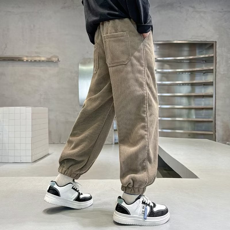 Children'S Pants Boys Korean Style Casual Loose Sweatpants For Older Kids Toddler Jogger Harem Trendy Fashionable - Image 4