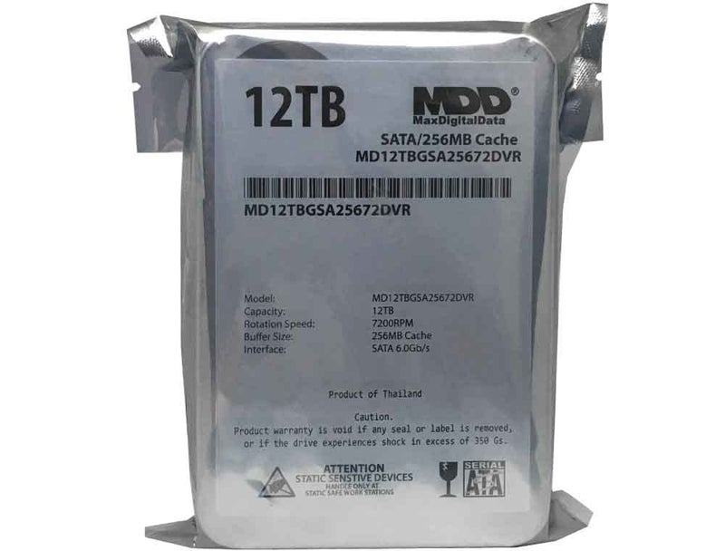 MDD MAXDIGITALDATA MDD 12TB 7200 RPM 256MB Cache 3.5-inch Internal Hard Drive for Surveillance Storage (Renewed) - Image 5