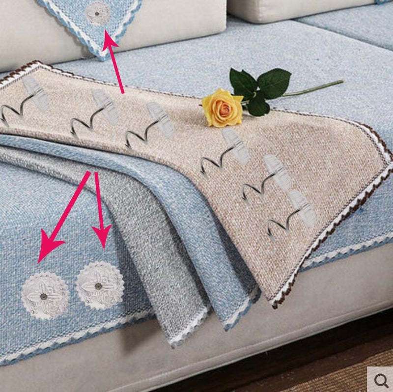 Mini Skater 50 pcs Clear Heads Screw Nail Twist Pins Headliners Upholstery for Slipcovers Chair Couch Furniture Car Slip Covers Bedskirt Fixed Blankets Sofa Sets 0.6 inch (50 pcs) - Image 5