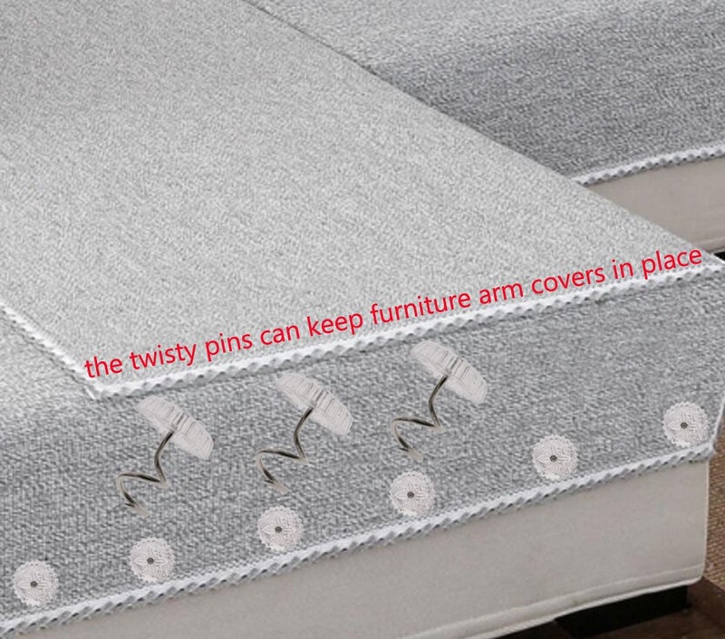 Mini Skater 50 pcs Clear Heads Screw Nail Twist Pins Headliners Upholstery for Slipcovers Chair Couch Furniture Car Slip Covers Bedskirt Fixed Blankets Sofa Sets 0.6 inch (50 pcs) - Image 2