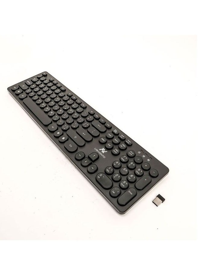LAVVENTO Lavvento 2.4Ghz Wireless Keyboard  US+Arabic Layout Injection KB206  - Image 3