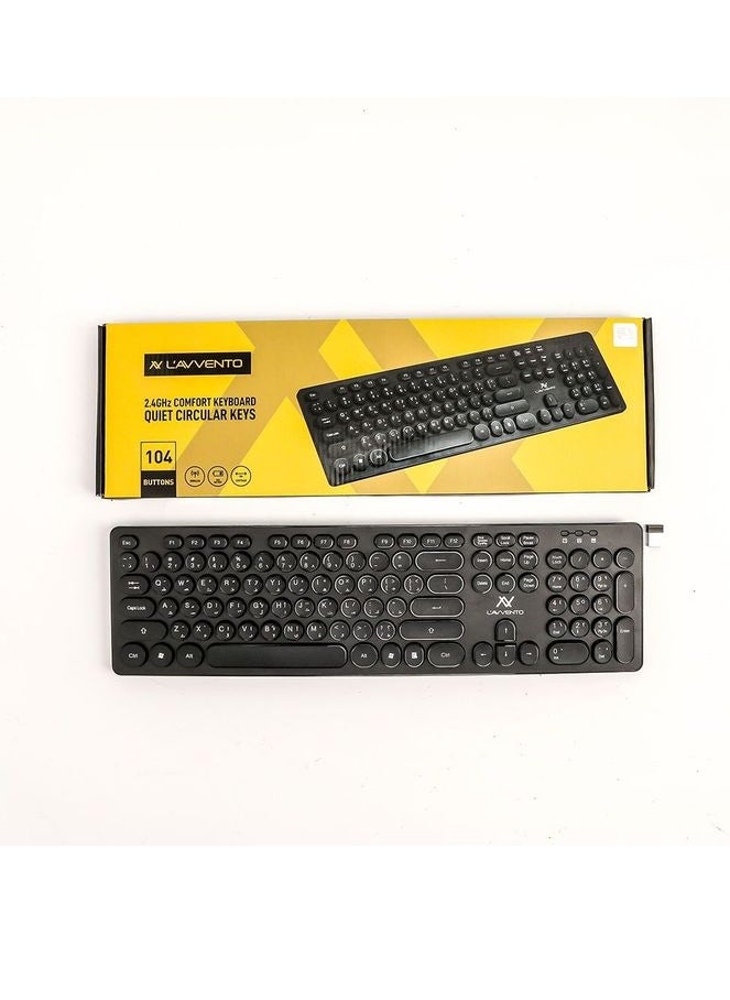 LAVVENTO Lavvento 2.4Ghz Wireless Keyboard  US+Arabic Layout Injection KB206  - Image 4