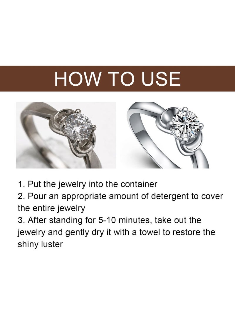 JUE-FISH Jue-Fish Jewelry Cleaner Yellow Gold Rings, Necklaces, Dial Care, Cleaning, Rust Removal Jewelry Cleaner 100ml  - Image 2
