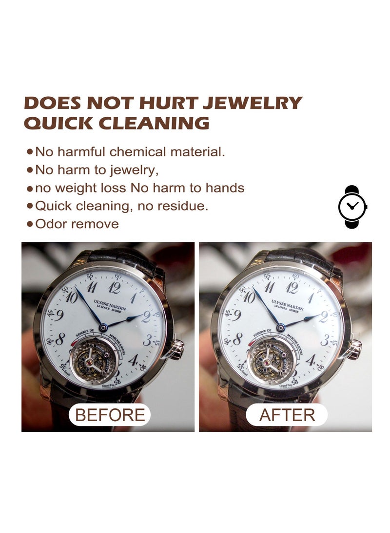 JUE-FISH Jue-Fish Jewelry Cleaner Yellow Gold Rings, Necklaces, Dial Care, Cleaning, Rust Removal Jewelry Cleaner 100ml  - Image 3