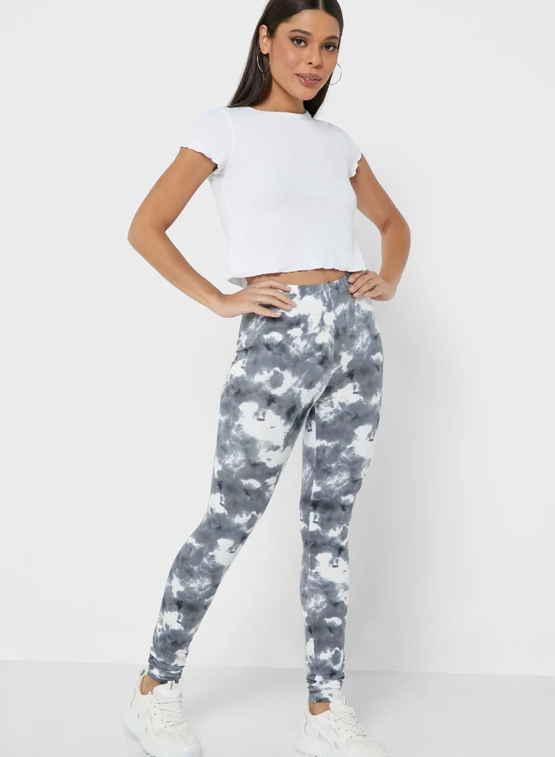 VERO MODA High Waist Printed Leggings