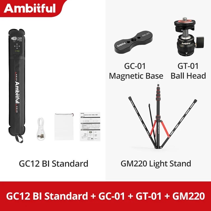 أمبيتيفول إضاءة استوديو تصوير Ambitful, GC12 BI Kit 5 - Image 1