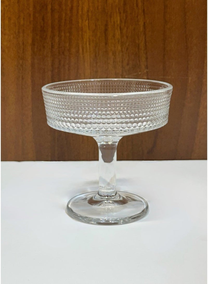 القناص طقم زبادي حلا 8 قطع من الكريستال الفاخر بقاعدة أنيقة | أكواب تقديم للحلى وايس كريم والفواكه - Image 5