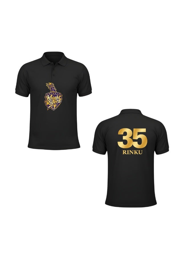 Kolkata Cricket Men's Dry-Fit Polo Neck T-Shirt|Soft&Breathable Sportswear For Cricket Lovers|Tshirt With Cap|Suitable For Games - Image 2