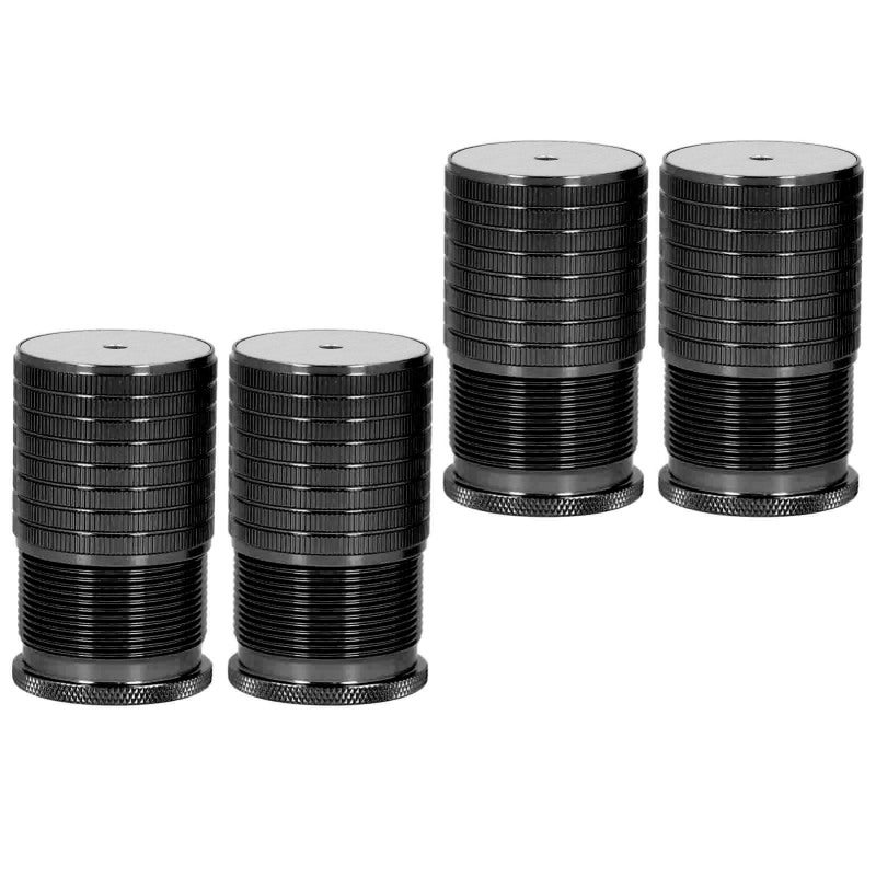 Furniture Risers: 4 Pcs Glossy Black Aluminum Alloy, Adjustable 43-75mm Height - 50-500Kg Load Bearing, Non Slip Pads for Sofa, Bed, Cabinet, Table, Bathroom Cabinet - Image 3