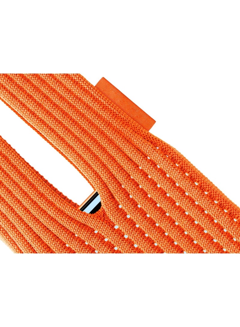 Muzz Stretchable High Elastic Knitted Phone Pouch for iphone & All Smartphones Bag Nylon Durable Soft Fabric Slim Protection Phone Pocket Holder Sleeve (Orange 80cm) - Image 3