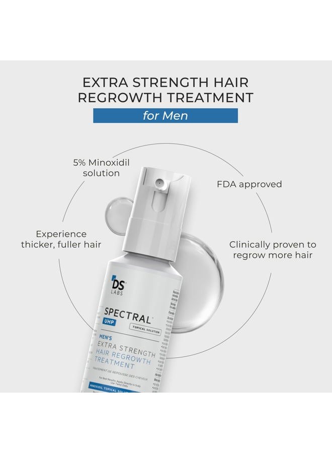 DS LABORATORIES DS Labs Spectral.UHP 5% Minoxidil Hair Density Serum - Extra Strength Topical Formula for Thicker-Looking Hair, Targets Thinning at the Crown Area, With Nanosome Technology, 60mL - Image 4