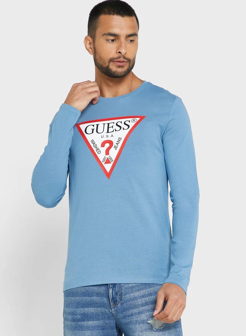 GUESS Logo Printed T-Shirt