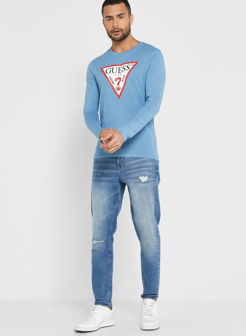 GUESS Logo Printed T-Shirt