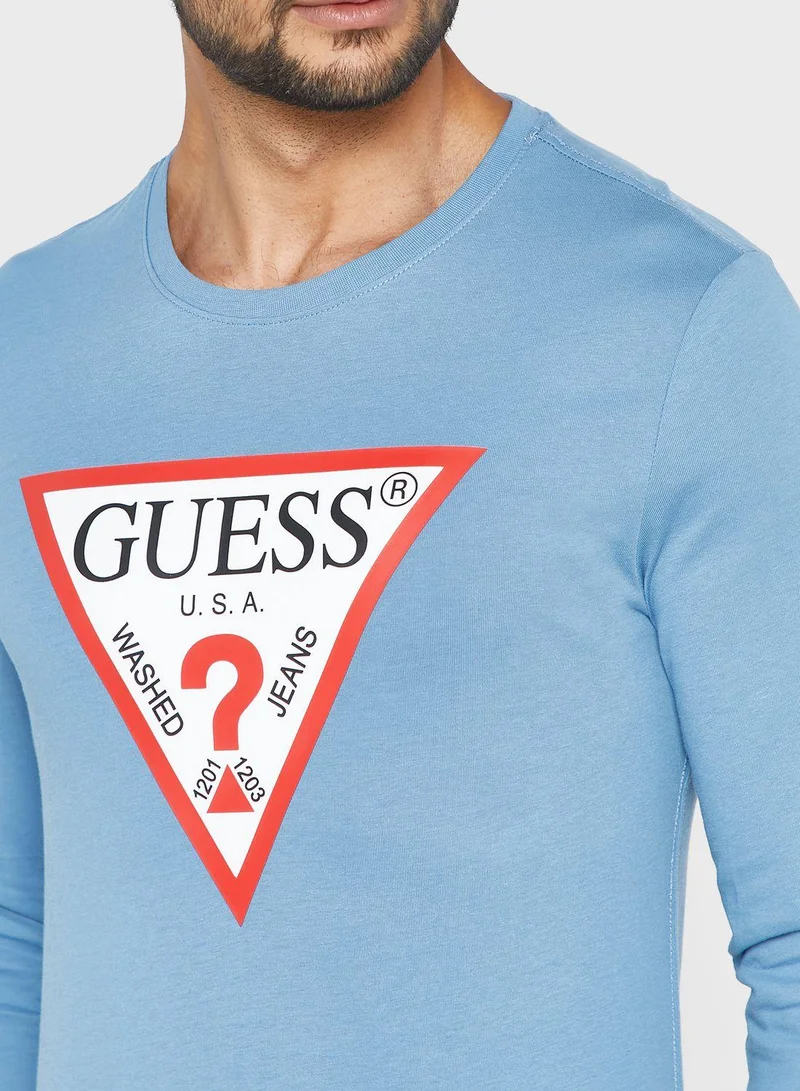 GUESS Logo Printed T-Shirt