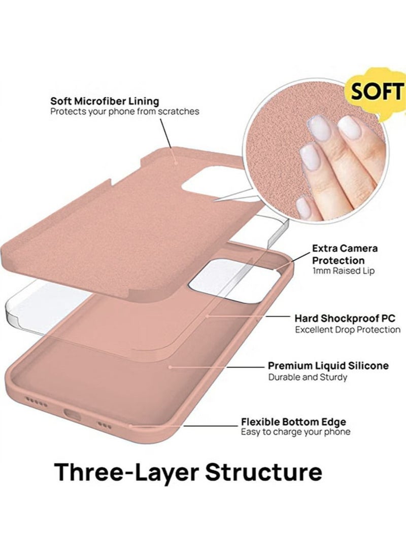 iPhone 15 Mobile Case Cover with Soft Liquid Silicone Protection Anti-Scratch Shockproof Accessories Slim Protective Back Cover with Comfortable Hold Touch Feeling and Anti-fingerprint - Image 2