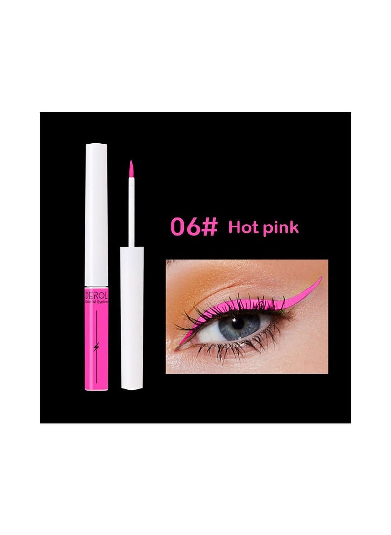 DEROL - Liquid Eyeliner Long Lasting Waterproof Professional Neon Makeup Colorful Eyeliners Set Sweat Smudge Proof Women Tool Kit,Soft,Smooth,Natural,Hyper Easy Suitable For Clubs, Stages, Parties - Image 1