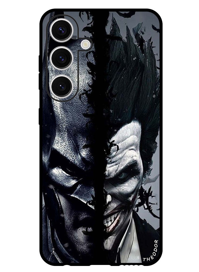 Theodor Protective Case Anti Scratch Shock Proof Bumper Cover For Samsung Galaxy S24 Batman & Joke_r - Image 1