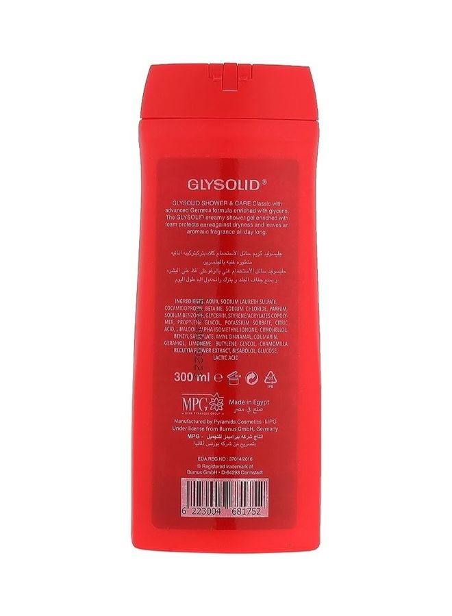 GLYSOLID Shower & Care  Classic With Advanced Glycerin Formula To Softness Your Skin All The Day (Classic) 300ml - Image 2