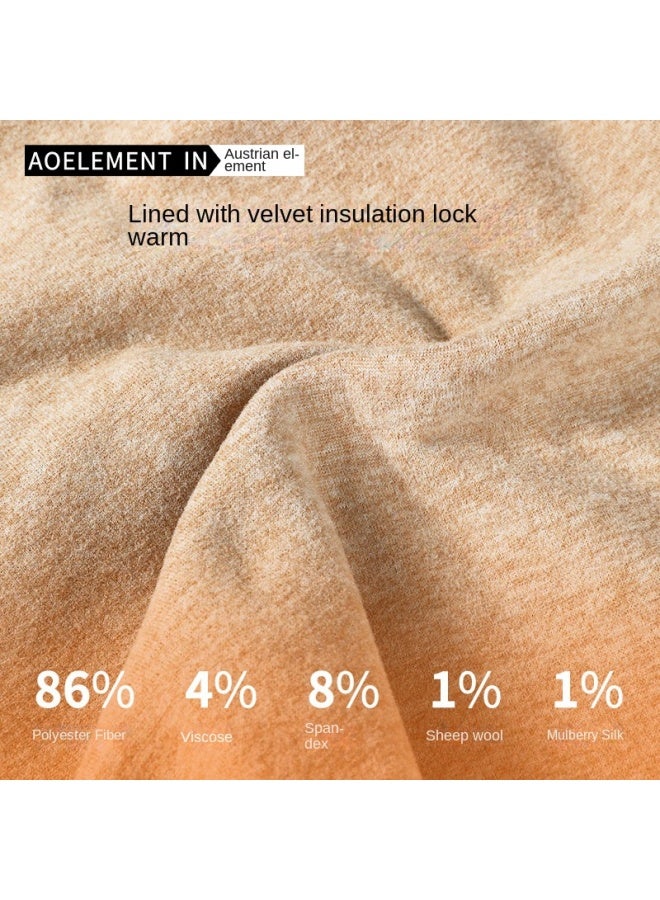 Austrian Element Men's Thermal Pants Double-sided Brushed Fleece Thickened Autumn Pants No Need For Underwear Antibacterial Base Layer Cotton Thermal Pants - Image 4