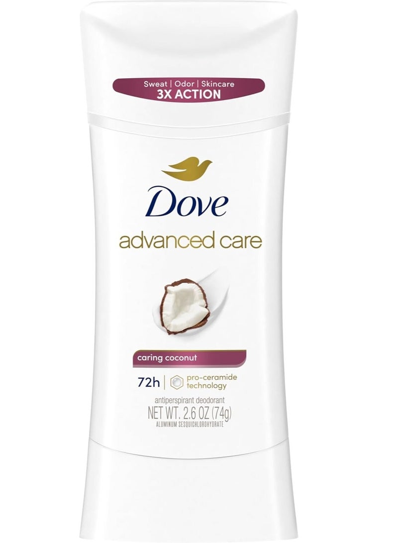 دوف مزيل العرق دوف للعناية المتقدمة، جوز الهند، 74 جم - Image 1