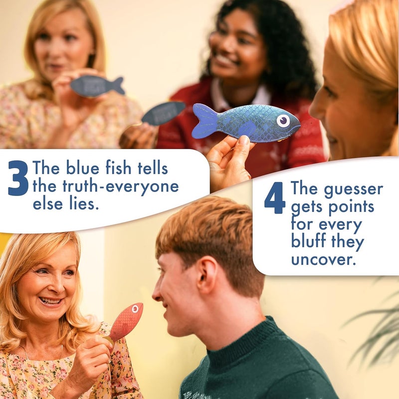 بيج بوتيتو لعبة اللوح "Big Potato Sounds Fishy": لعبة عائلية للخداع للأطفال من سن 10+ - أفضل ألعاب الاختبارات العائلية الجديدة، ألعاب المعلومات العامة لمجموعات من الأشخاص - Image 5