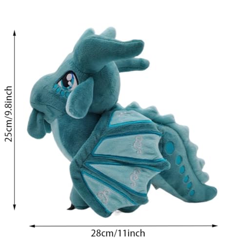 EASELR Wings of Fire Dragon Plush Toy Rainwing Dragon Stuffed Animals Pterosaur Plush Flying Dragon Pillow Plushies Gifts for Fans Kids Boys Girls seawing - Image 5