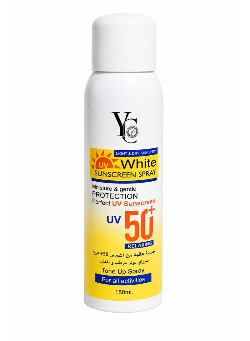 YC Sunscreen Spray Moisture And Gentle Protection UV+50 - 150 ml - Image 1