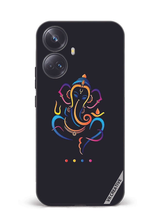 VR CREATIVE Protective Case Cover For Realme 10 Pro Plus Ganesh Ji Design Multicolour - Image 1