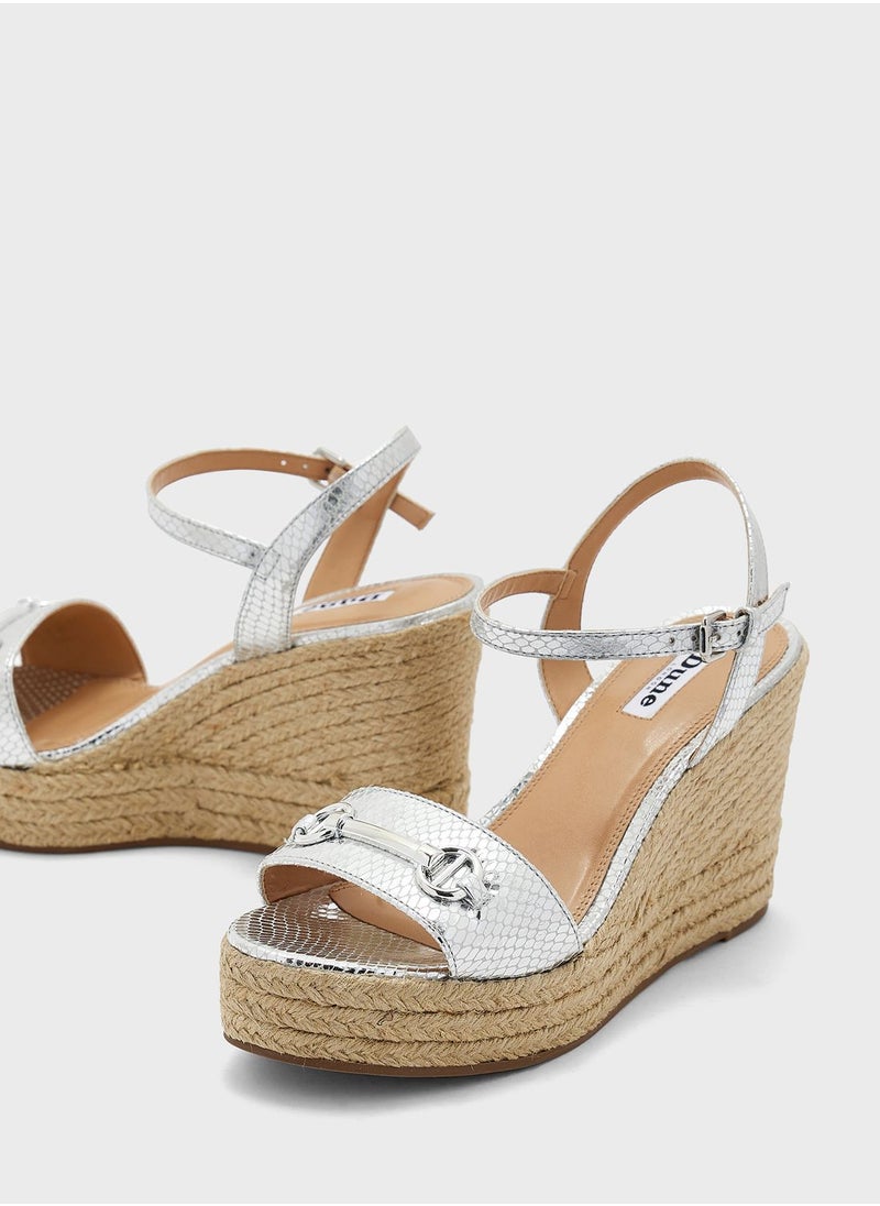 Dune LONDON - Kai High Heel Wedge Sandals - Image 1
