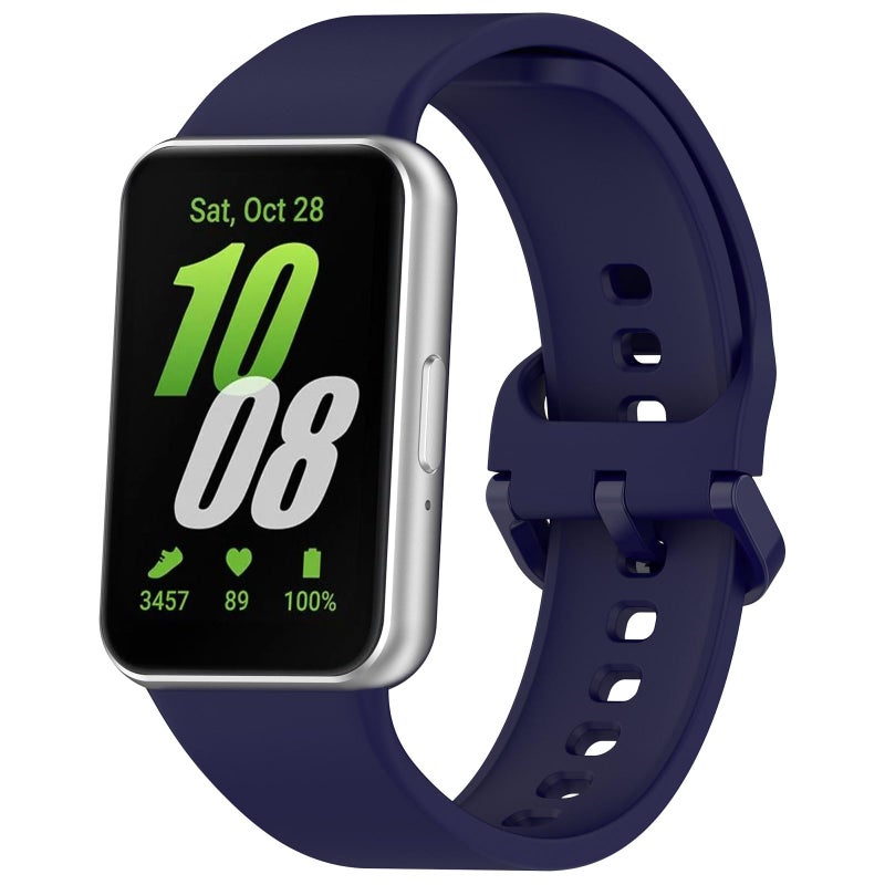 NESLIN Soft Breathable Replacement Strap Compatible with Samsung Galaxy Fit 3 SM-R390 – Comfortable Silicone Smartwatch Band - Image 1
