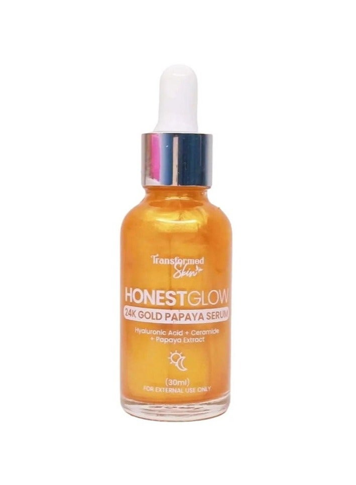 Transformed Skin Honest Glow 24k Gold Papaya Serum - Image 1