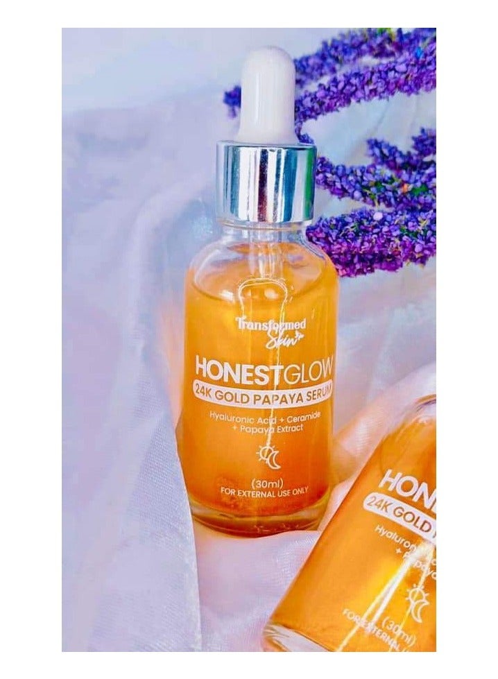 Transformed Skin Honest Glow 24k Gold Papaya Serum - Image 2